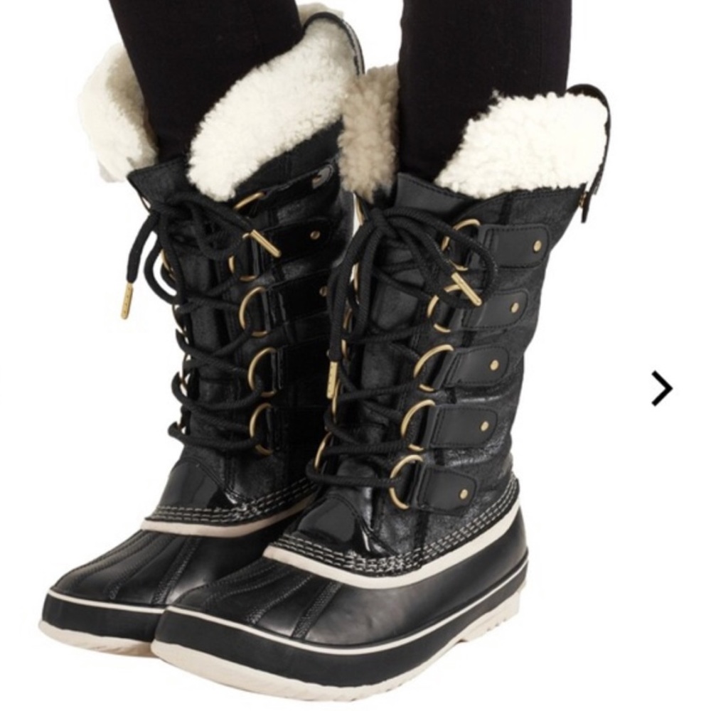Sorel black waterproof boots